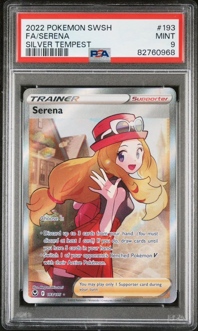 2022 #193 Full Art/Serena PSA 9 Sword & Shield Silver Tempest