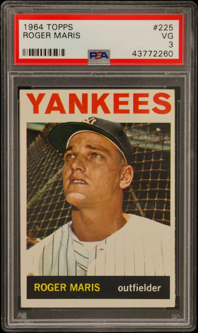1964 #225 Roger Maris PSA 3 Topps