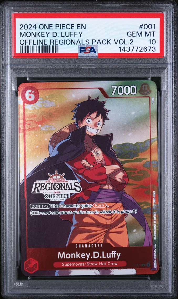 2024 #001 Monkey D. Luffy PSA 10