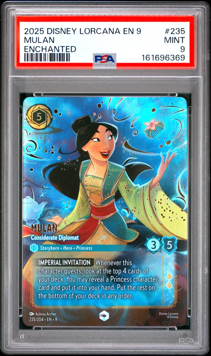 2025 #235 Mulan - Considerate Diplomat PSA 9 Disney Lorcana EN 9-Fabled