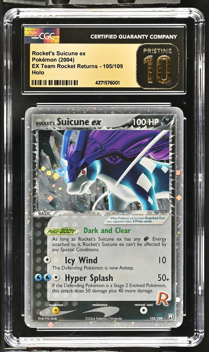 2004 #105 Rocket's Suicune ex CG