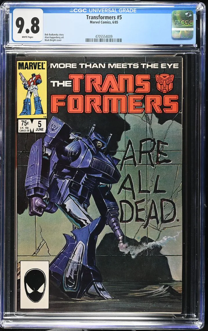 1985 Transformers #5 CGC 9.8 Marvel Comics