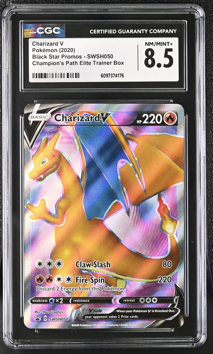 2020 #SWSH050 Charizard V CGC 8.5 Black Star Promos - Sword & Shield - English