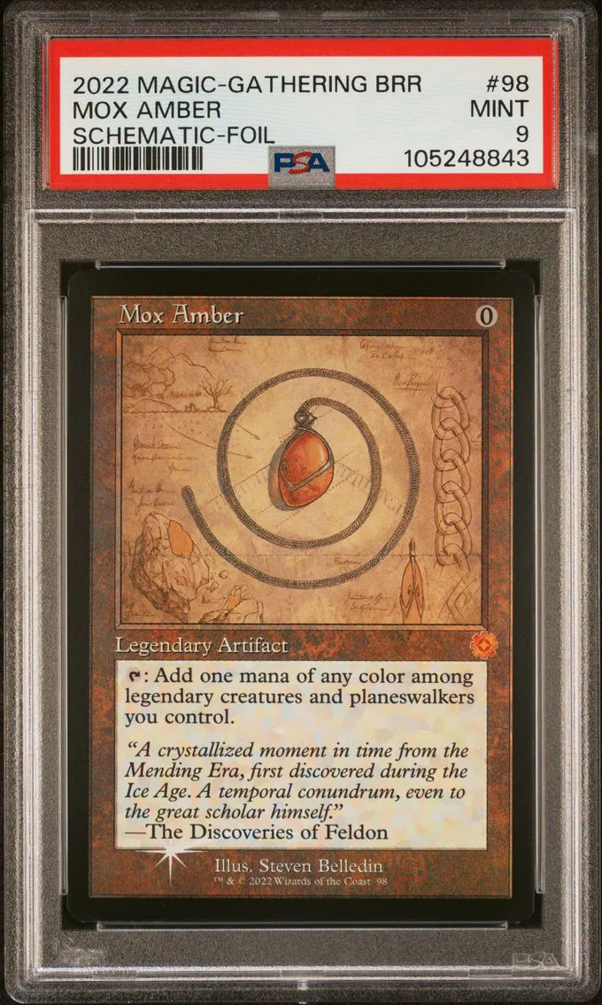2022 #98 Mox Amber PSA 9 Brothers' War Retro Artifacts Magic the Gathering