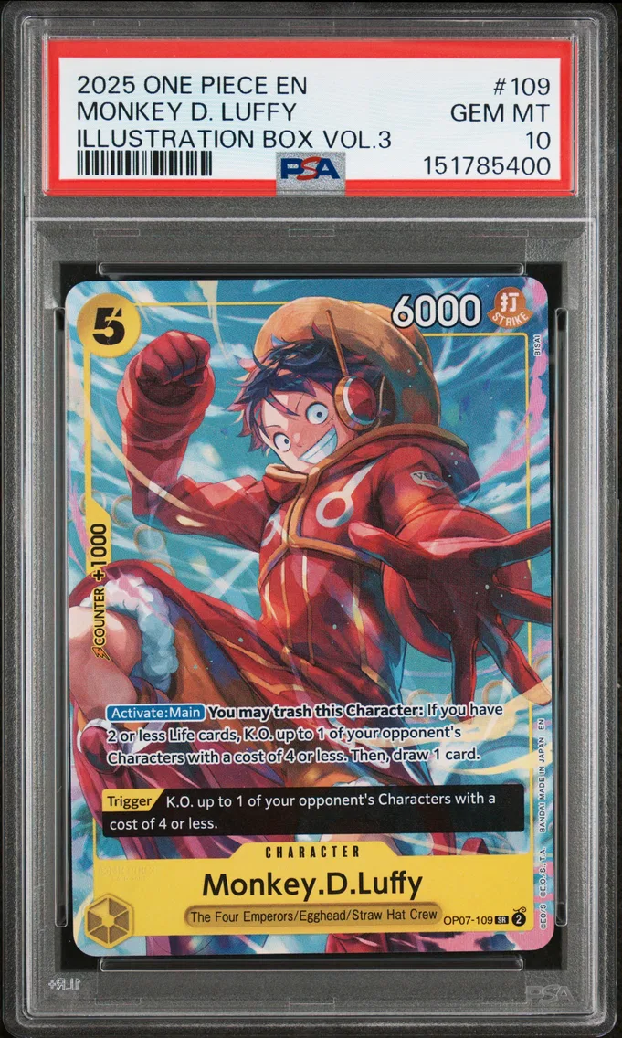 2025 #109 Monkey D. Luffy PSA 10 One Piece Promos