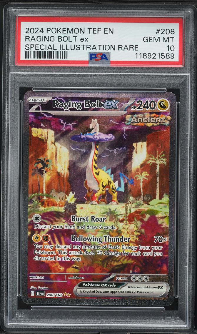 2024 #208 Raging Bolt EX PSA 10