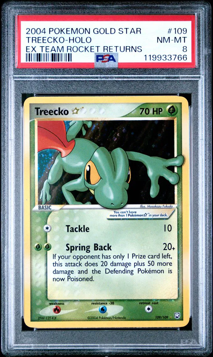 2004 #109 Treecko-Holo Gold Star