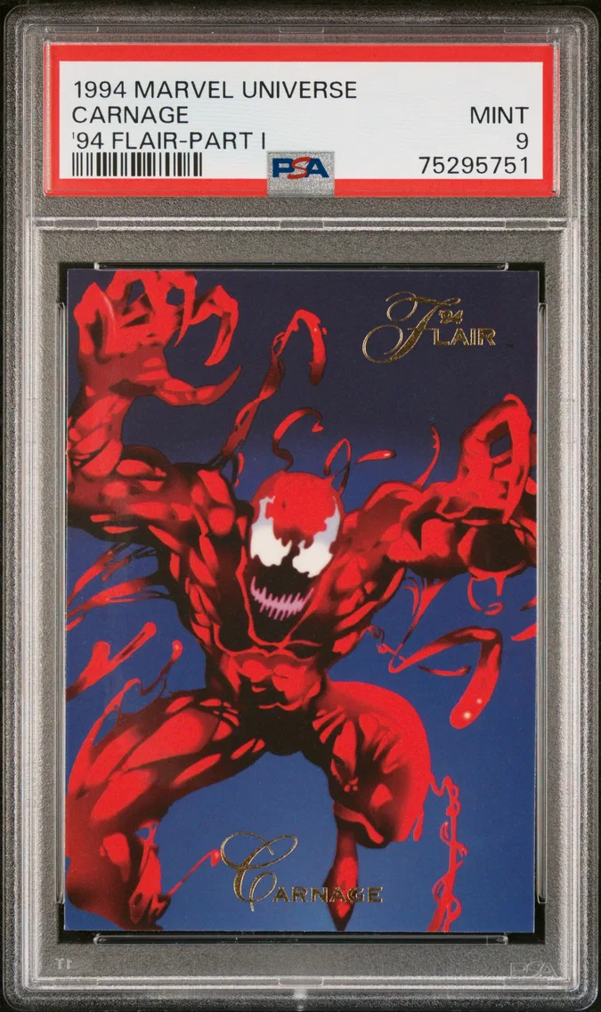 1994 #NA Carnage PSA 9 Marvel Universe '94 Flair