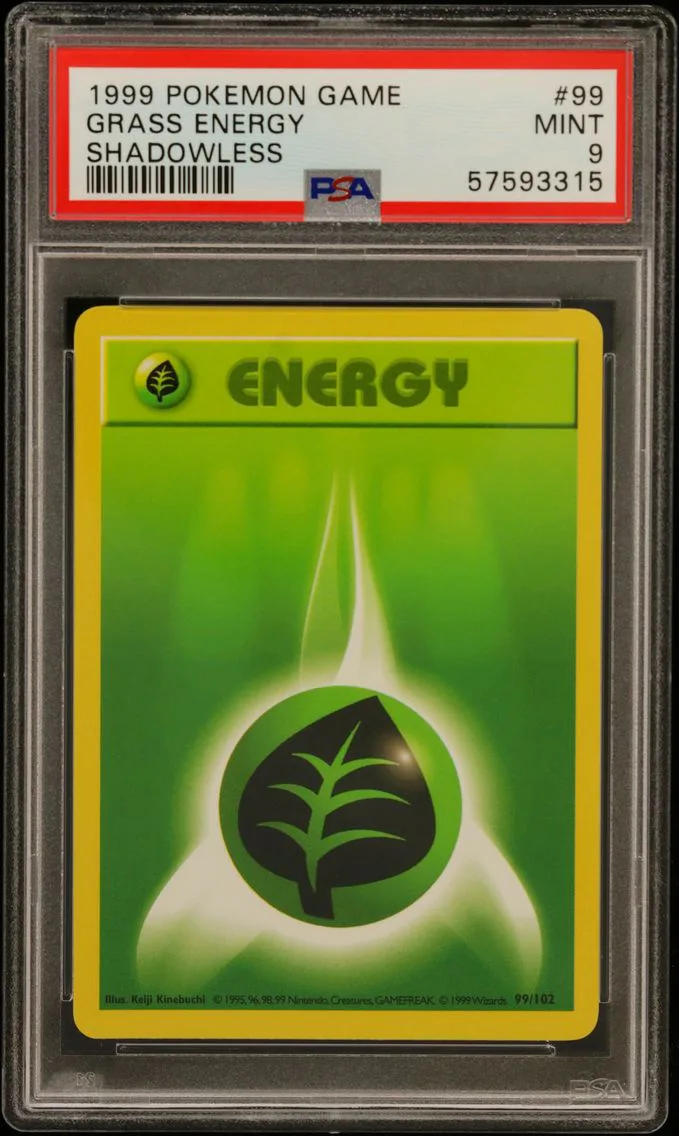 1999 #99 Grass Energy Shadowless PSA 9 Game