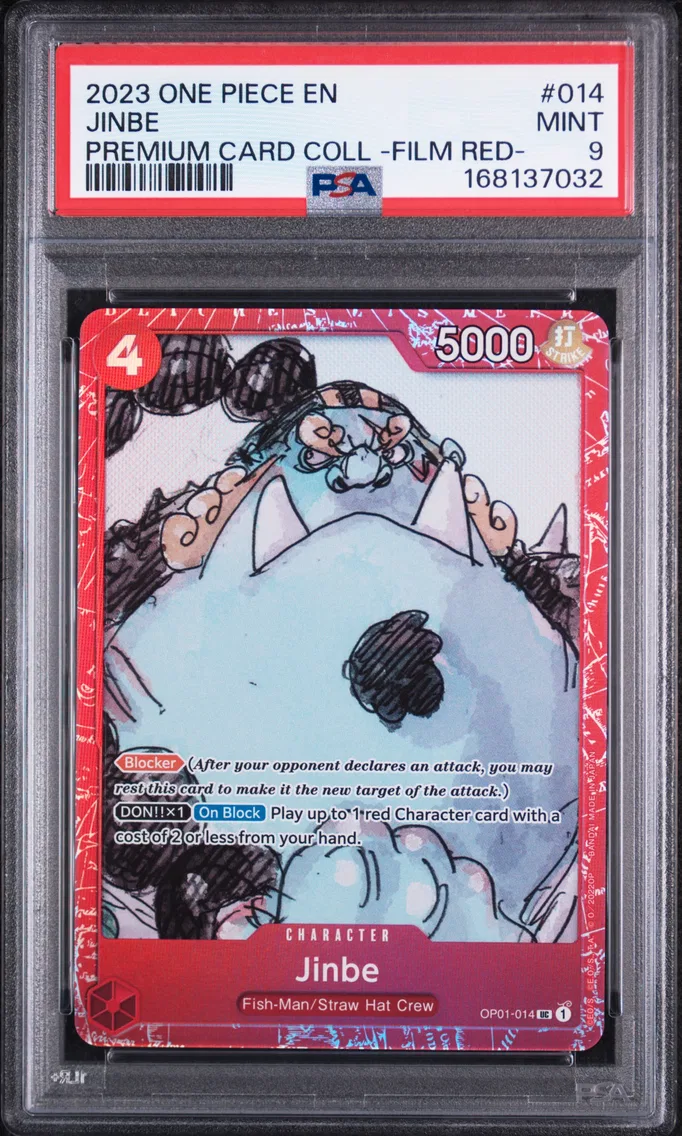 2023 #014 Jinbe PSA 9 One Piece Premium Card Collection -One Piece Film Red-