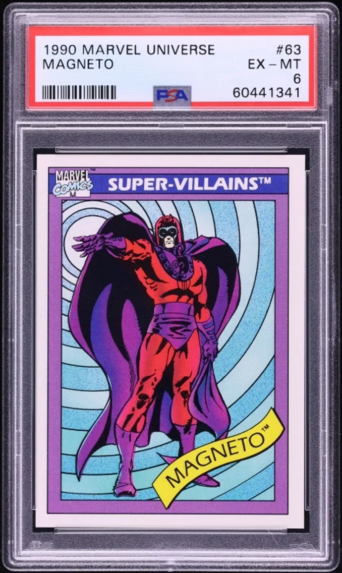 1990 #63 Impel Marvel Universe Magneto EXMT PSA 6