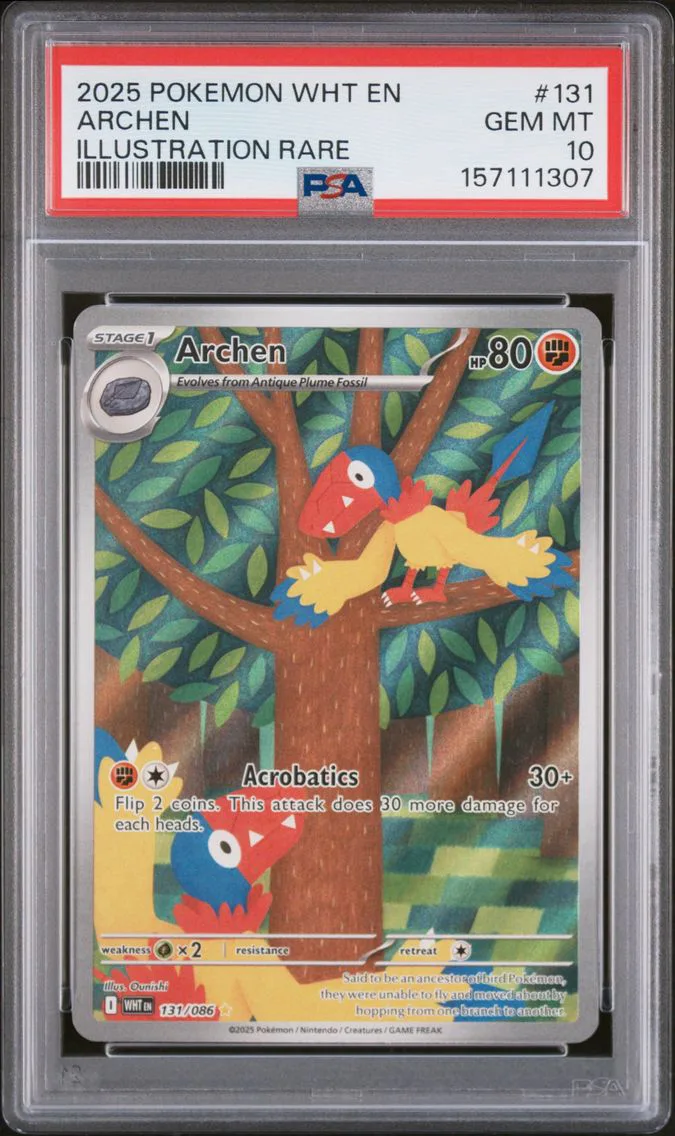 2025 #131 Archen PSA 10 Wht EN-W