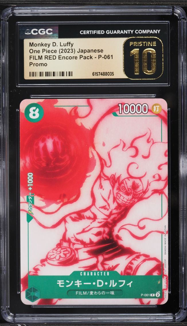 2023 #P-061 Monkey D. Luffy CGC 10 PRISTINE Promo Film Red Encore Pack One Piece