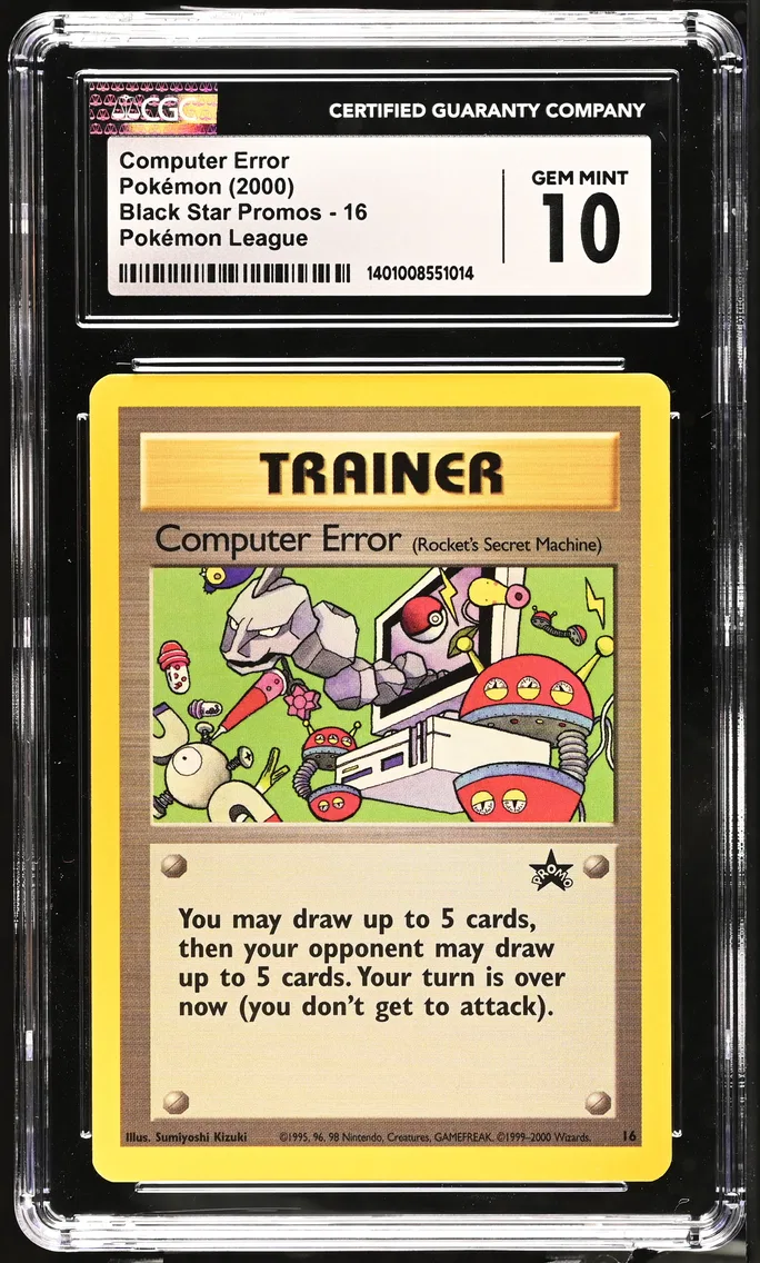 2000 #16 Computer Error CGC 10 Black Star Promos - WotC - English