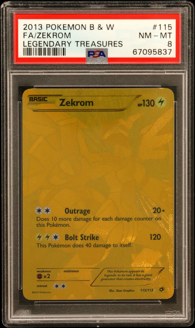 2013 #115 Full Art/Zekrom PSA 8 
