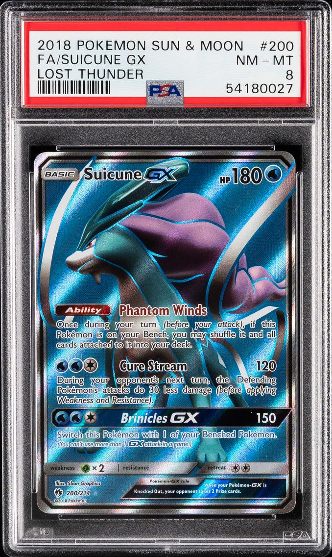 2018 #200 Full Art/Suicune GX PS