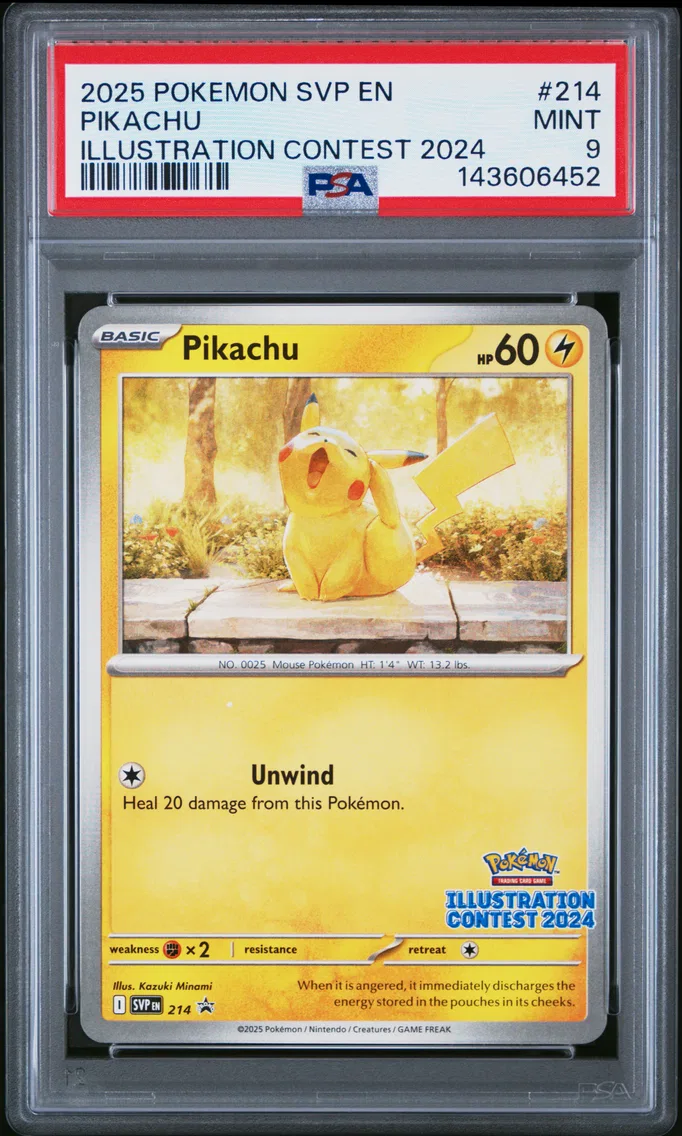 2025 #214 Pikachu PSA 9 Svp EN-S
