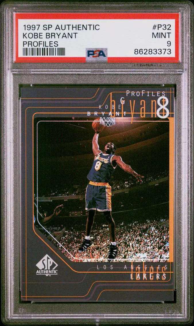 1997 #P32 Kobe Bryant PSA 9 SP Authentic Profiles