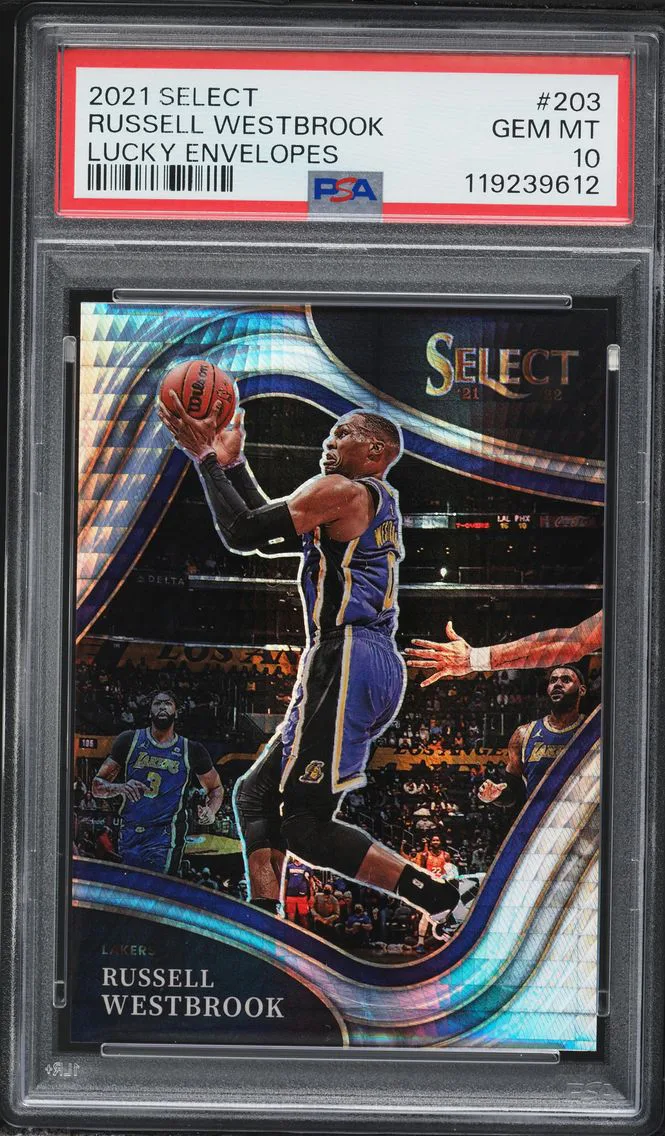 2021 #203 Russell Westbrook PSA 10 Panini Select Basketball