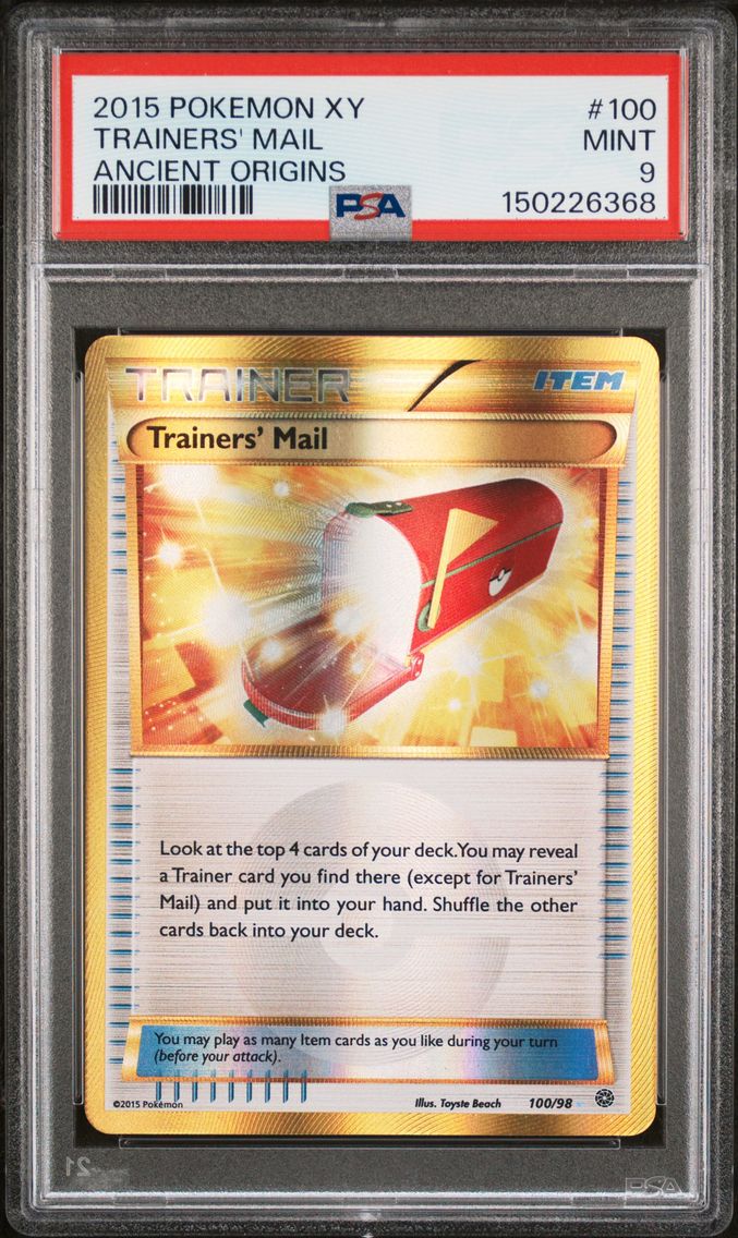 2015 #100 Trainers' Mail PSA 9 XY Ancient Origins