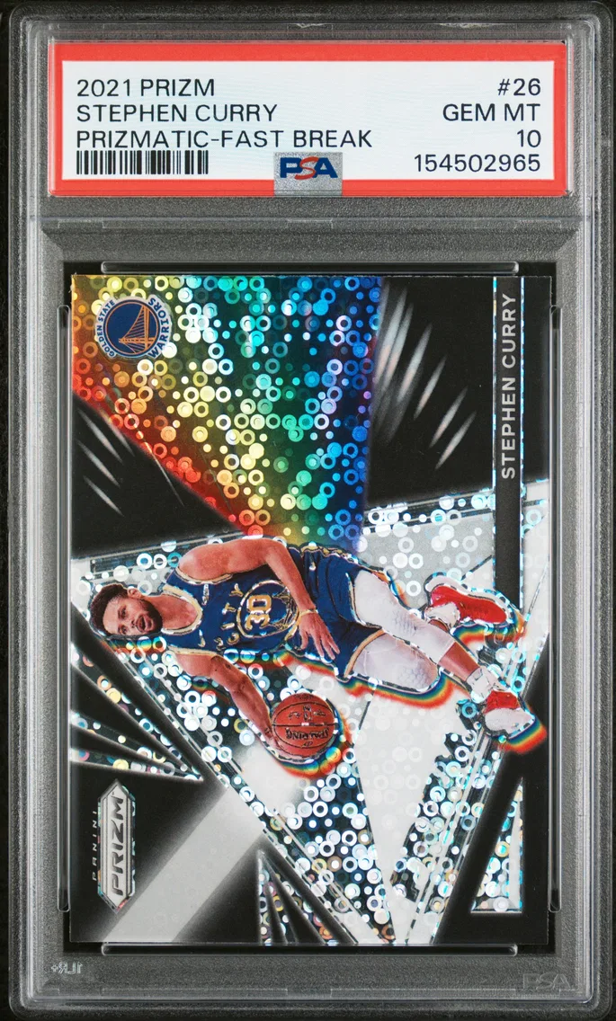 2021 #26 Stephen Curry PSA 10 Panini Prizm Prizmatic