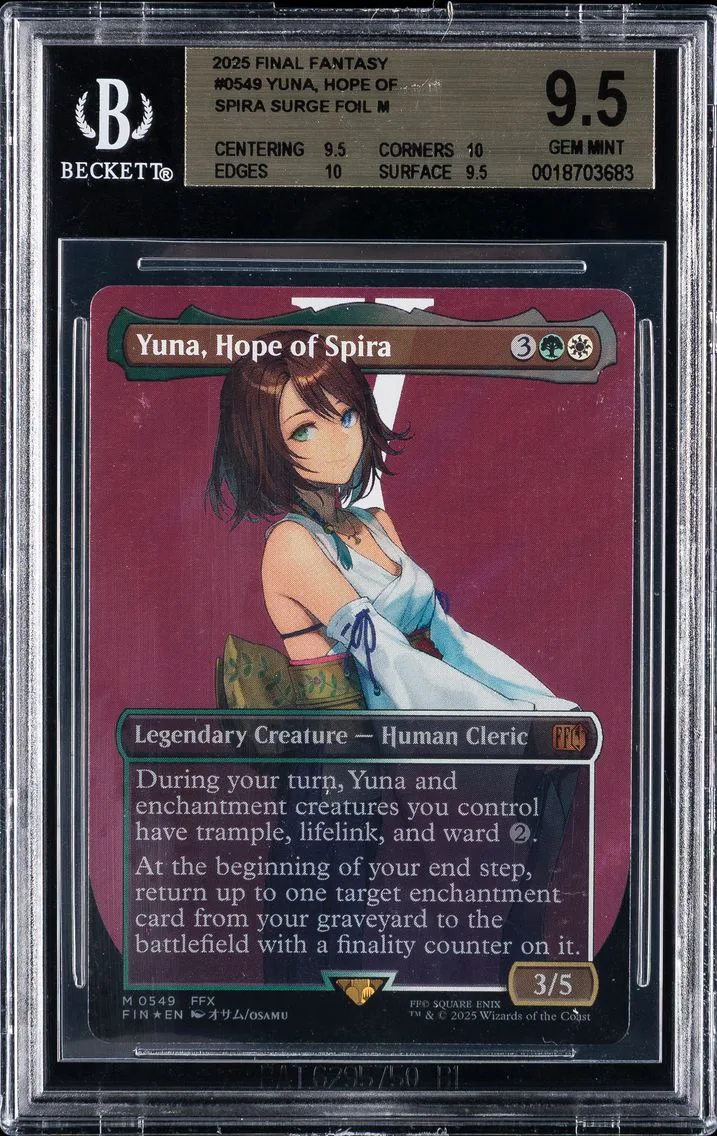 2025 #0549 Yuna, Hope of Spira BGS 9.5 Final Fantasy Magic The Gathering