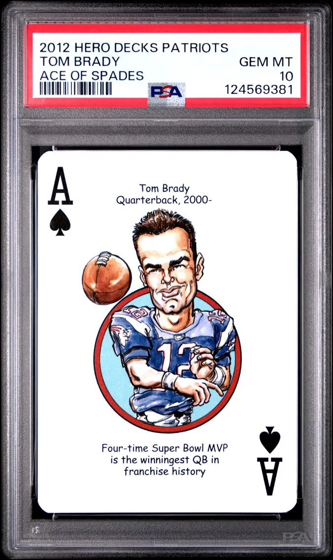2012 #NA Tom Brady PSA 10 Hero Decks New England Patriots