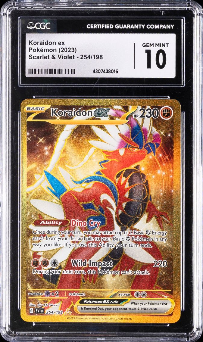 2023 #254 Koraidon EX CGC 10 Svi EN-Scarlet & Violet Pokemon