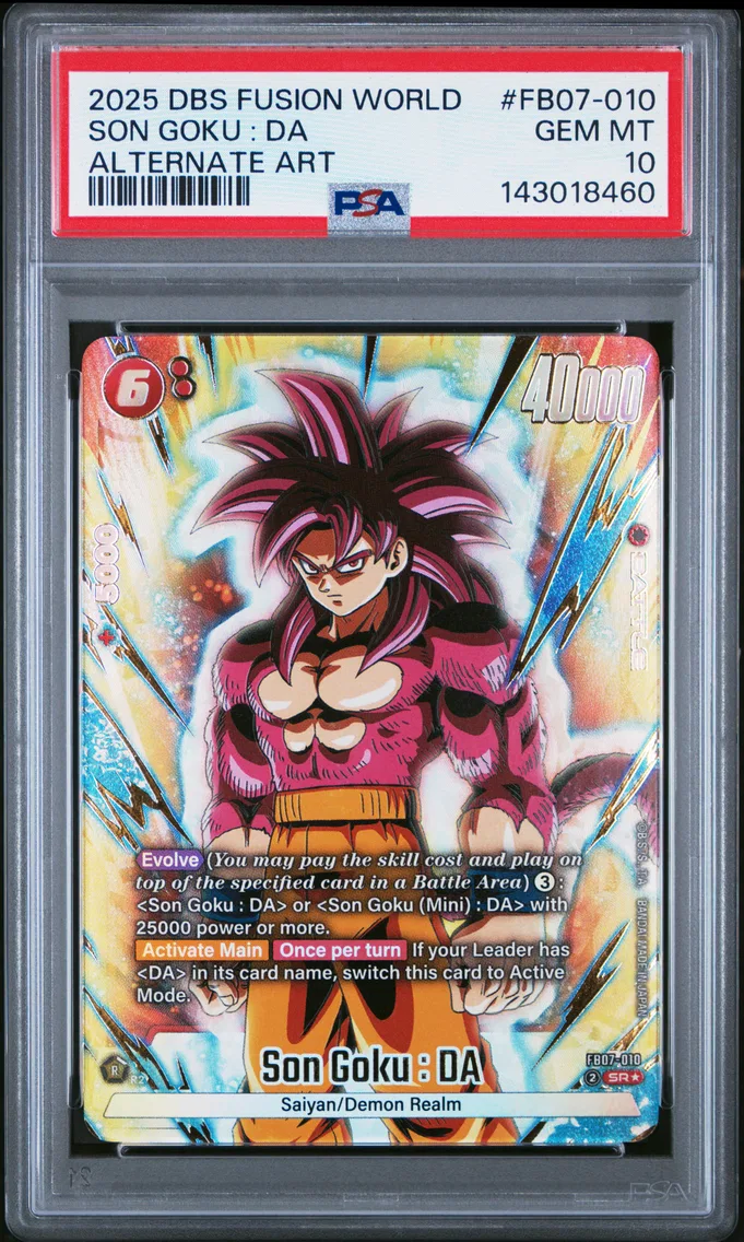 2025 #FB07-010 Son Goku : DA PSA 10 Dragon Ball Super Card Game Fusion World Wish for Shenron