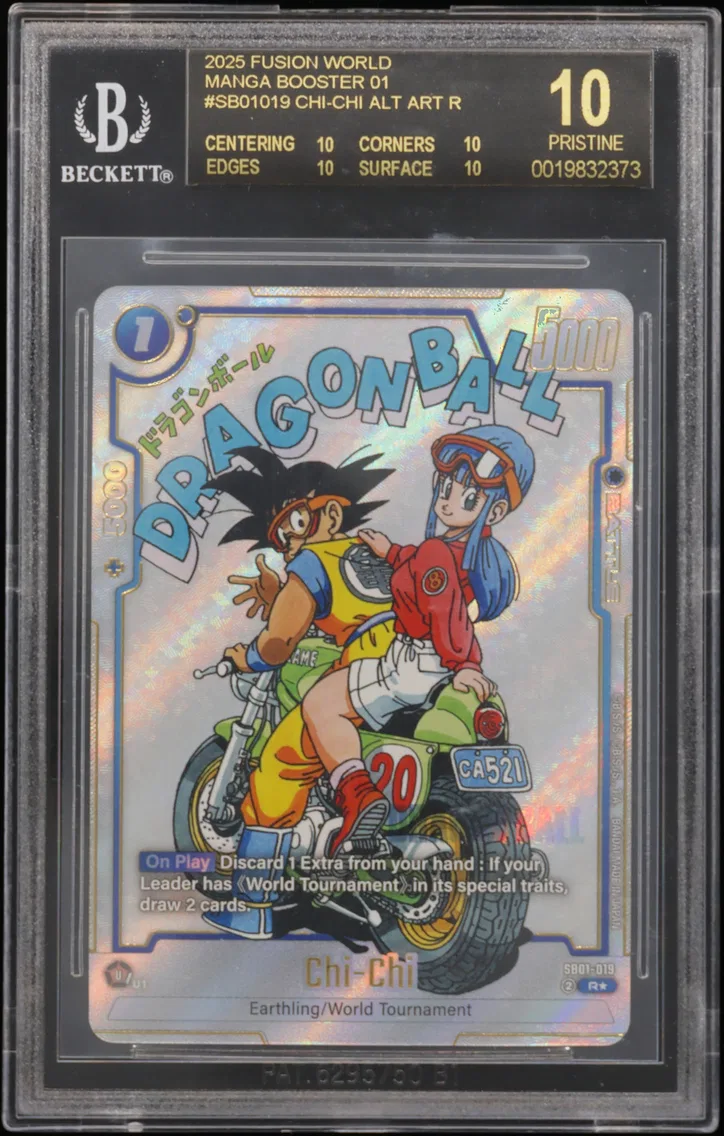 2025 #SB01019 Chi-Chi ALT ART R BGS 10 Dragon Ball Super Card Game Fusion World Manga Booster 01