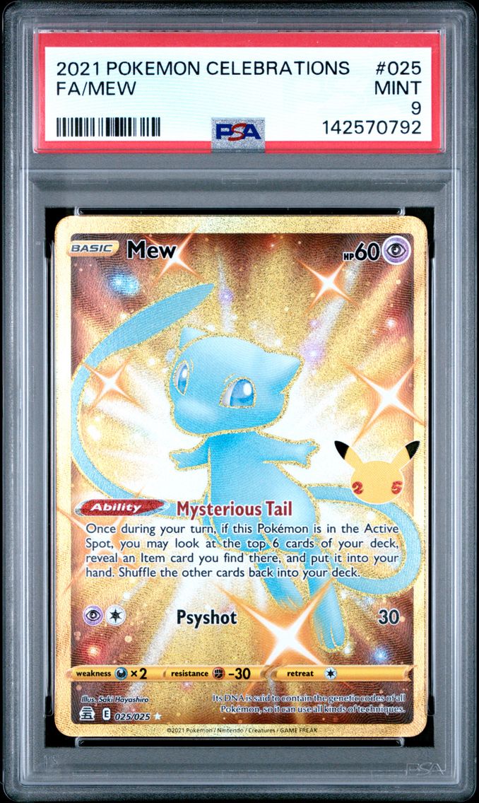 2021 #025 Full Art/Mew PSA 9 Celebrations Pokemon