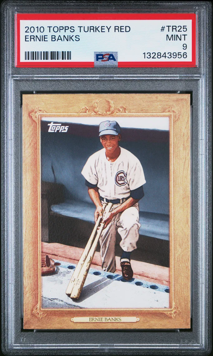 2010 #TR25 Ernie Banks PSA 9 Topps Turkey Red