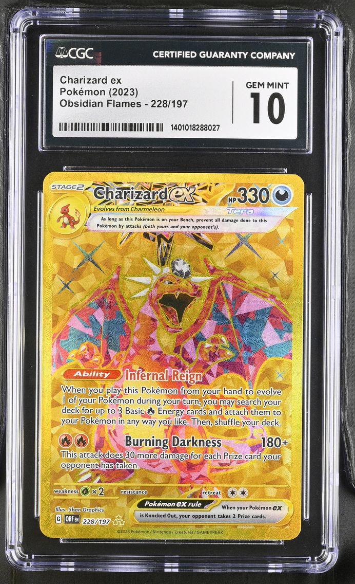2023 #228 Charizard ex CGC 10 Obsidian Flames - OBF EN - English