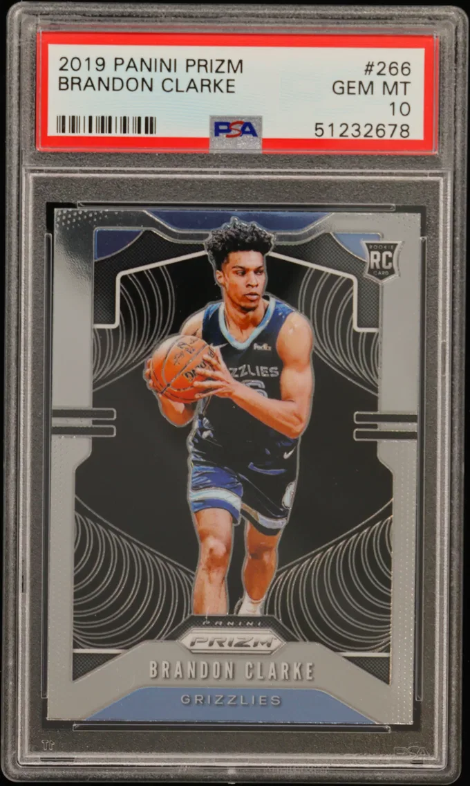 2019 #266 Brandon Clarke PSA 10 Panini Prizm
