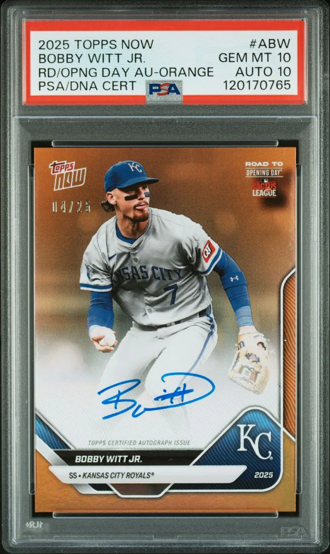 2025 #ABW Bobby Witt Jr. PSA 10 