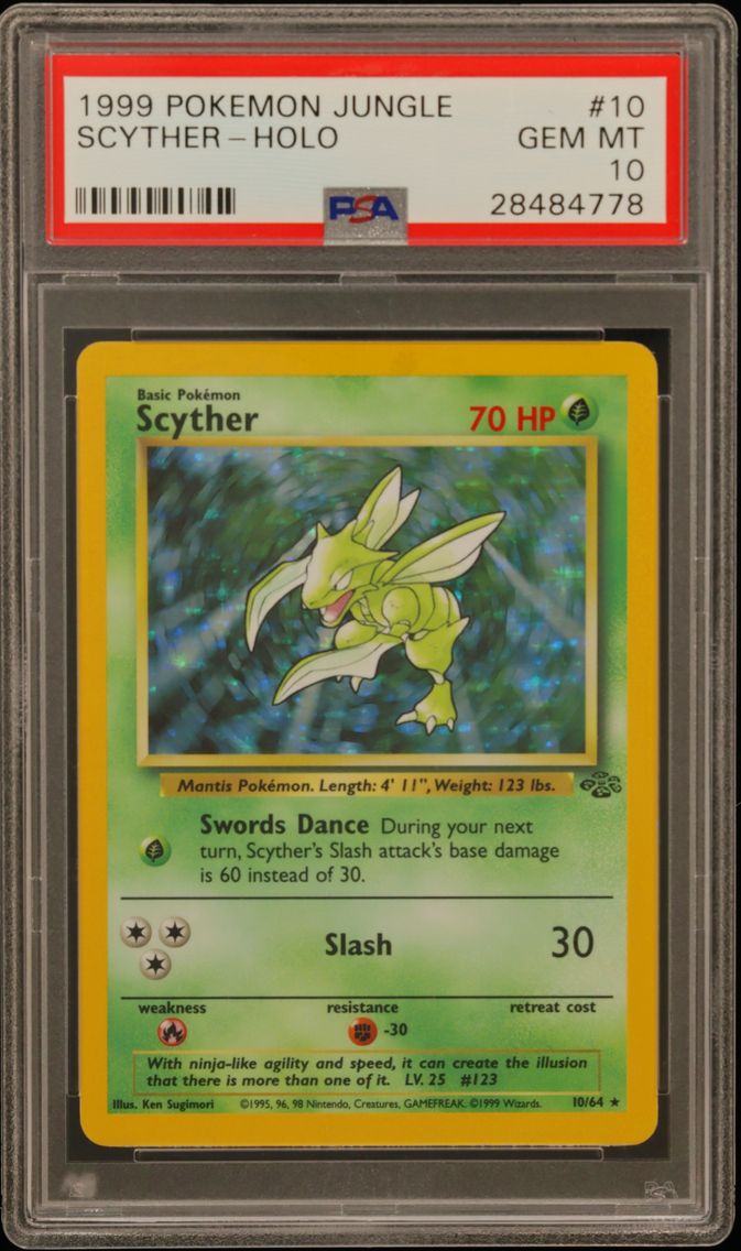 1999 #10 Scyther-Holo PSA 10 Jun