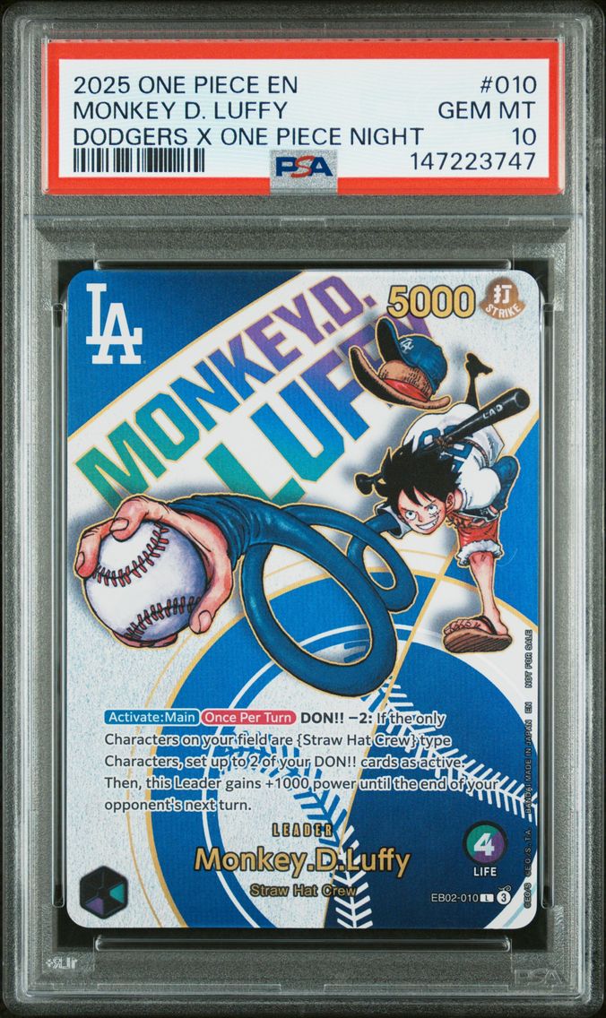 2025 #010 Monkey D. Luffy PSA 10
