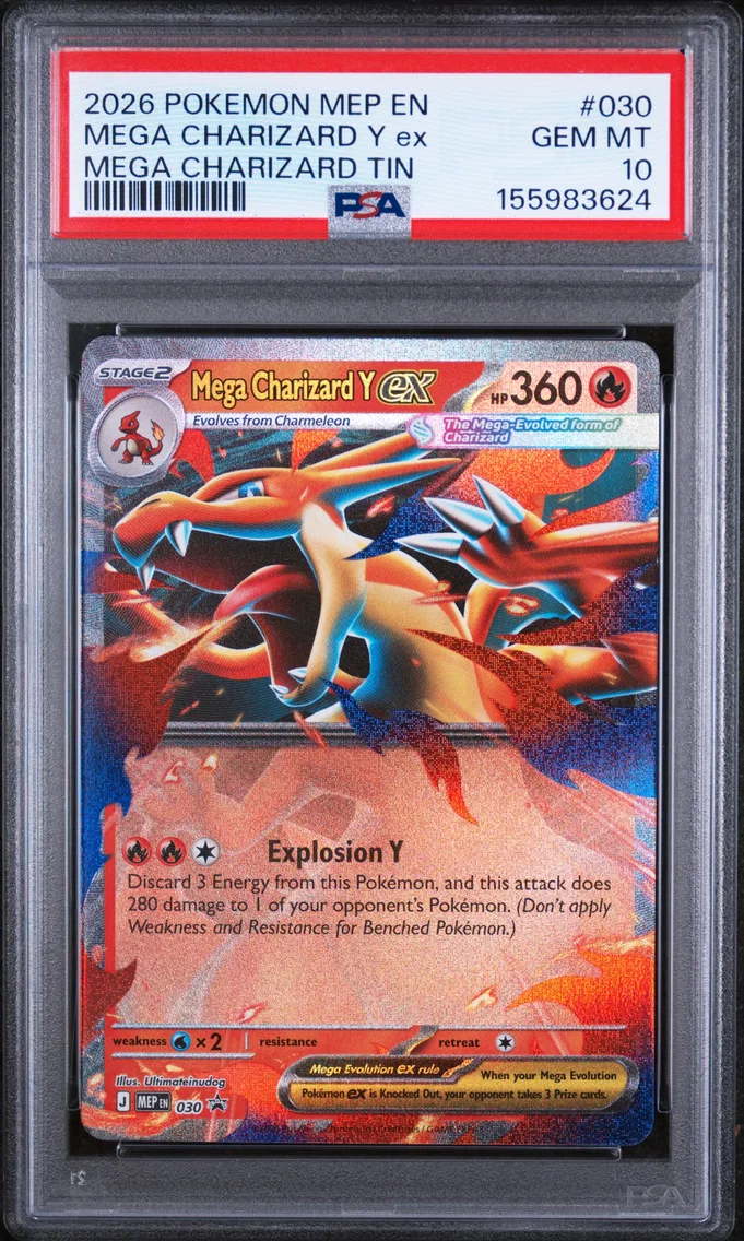 2026 #030 Mega Charizard Y EX PSA 10 Mep EN-Me Black Star Promo