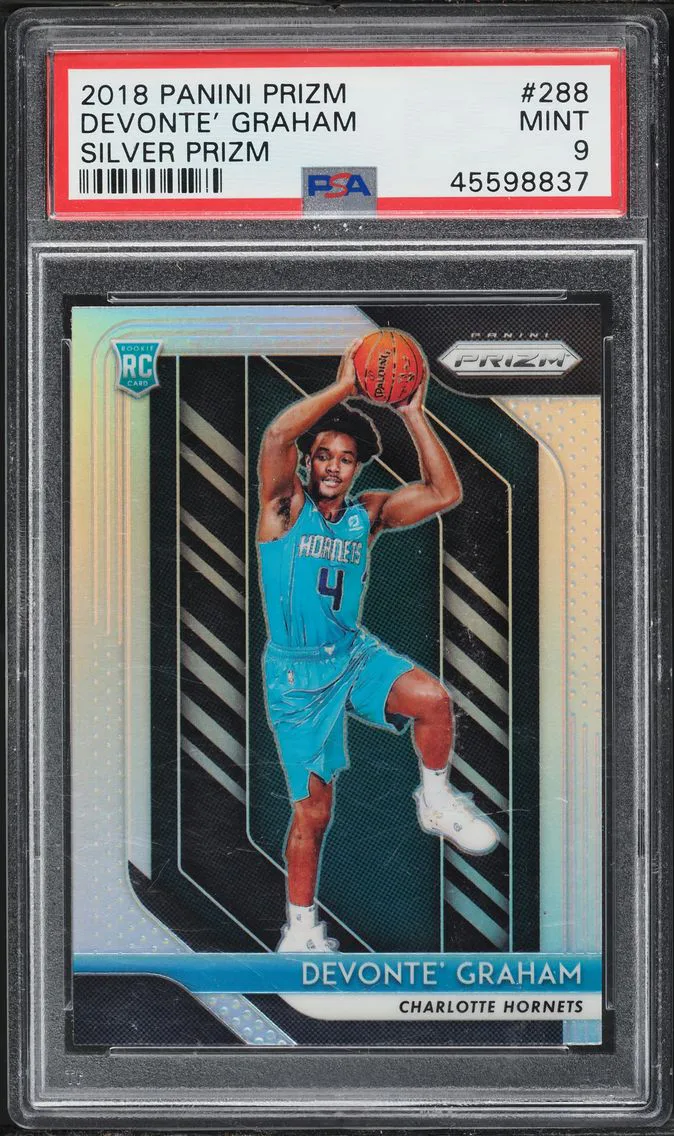 2018 #288 Devonte' Graham PSA 9 Panini Prizm Basketball