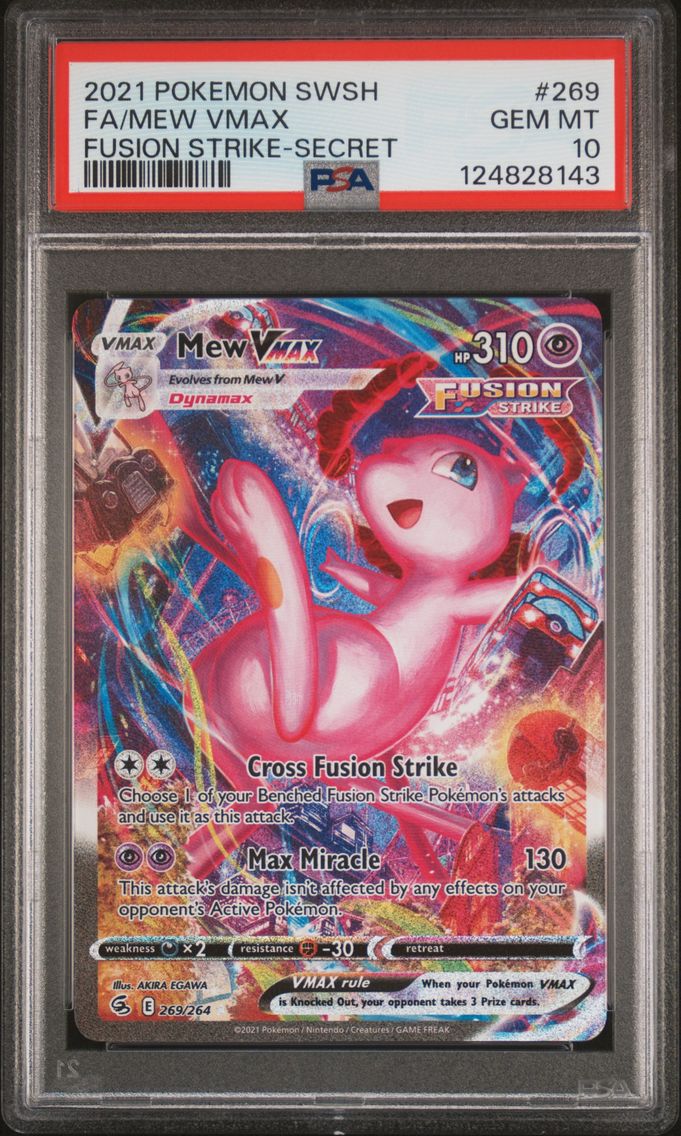 2021 #269 Full Art/Mew Vmax PSA 10 Sword & Shield Fusion Strike