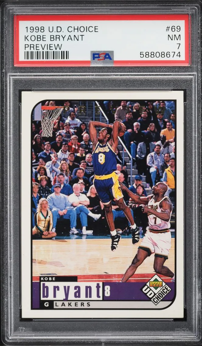 1998 #69 Kobe Bryant PSA 7 Upper Deck Choice Preview