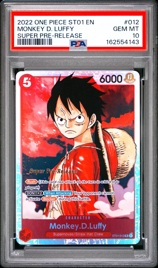 2022 #012 Monkey D. Luffy PSA 10 One Piece Starter Deck ST01-Straw Hat Crew