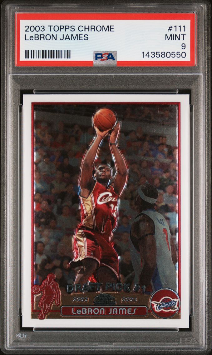 2003 #111 LeBron James PSA 9 Top