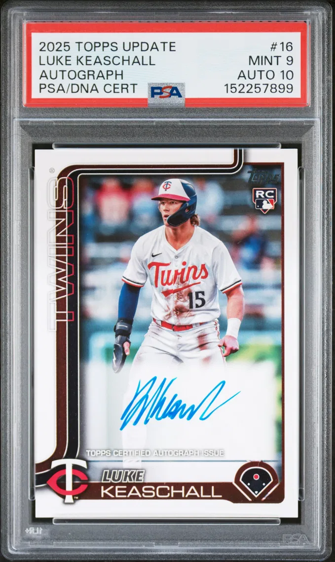 2025 #16 Luke Keaschall PSA 9 Topps Update