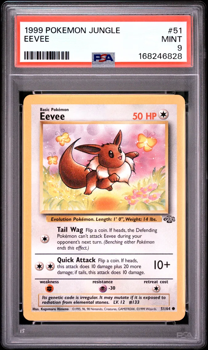 1999 #51 Eevee PSA 9 Jungle