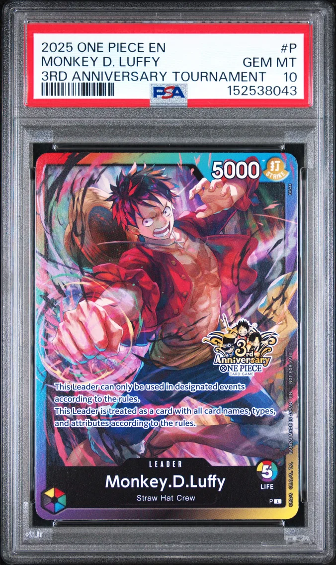 2025 #P Monkey D. Luffy PSA 10 One Piece Promos