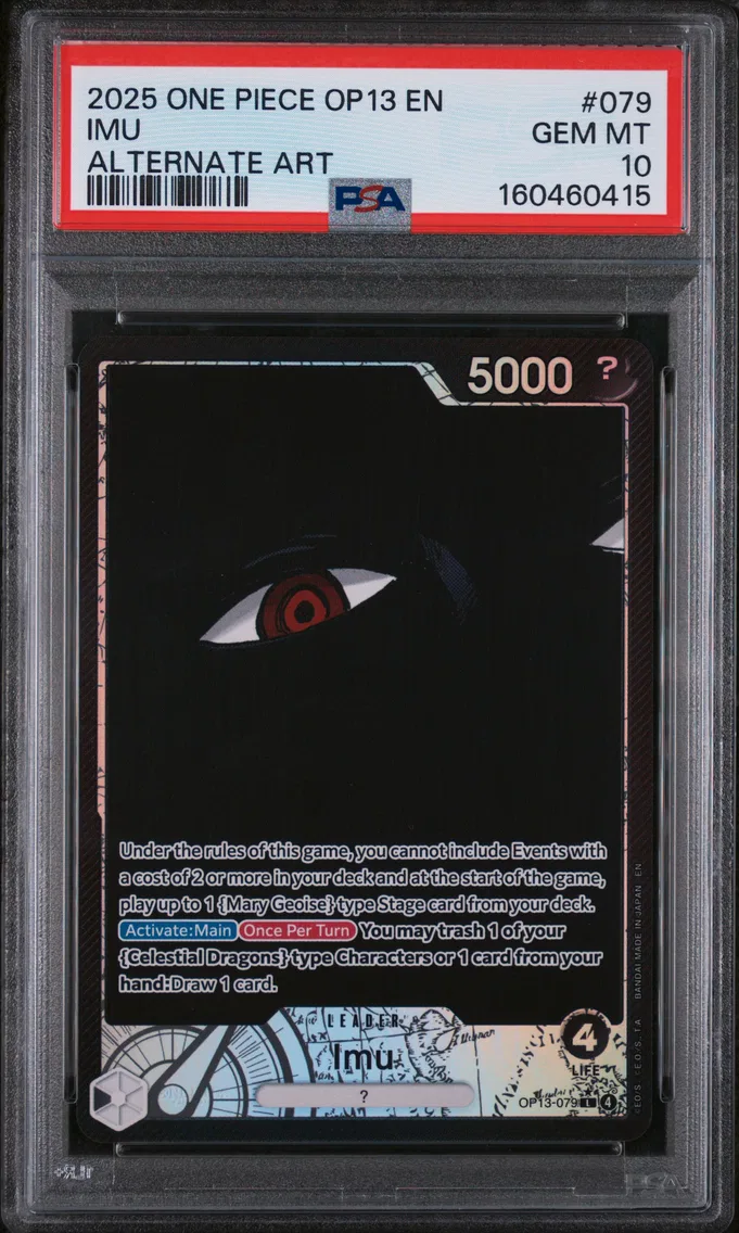 2025 #079 Imu PSA 10 One Piece OP13-Carrying on His Will