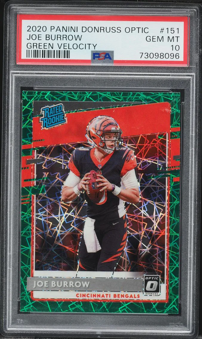 2020 #151 Joe Burrow PSA 10 Panini Donruss Optic Football
