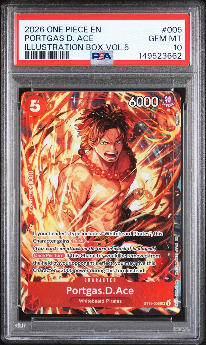 2026 #005 Portgas D. Ace PSA 10 One Piece Promos