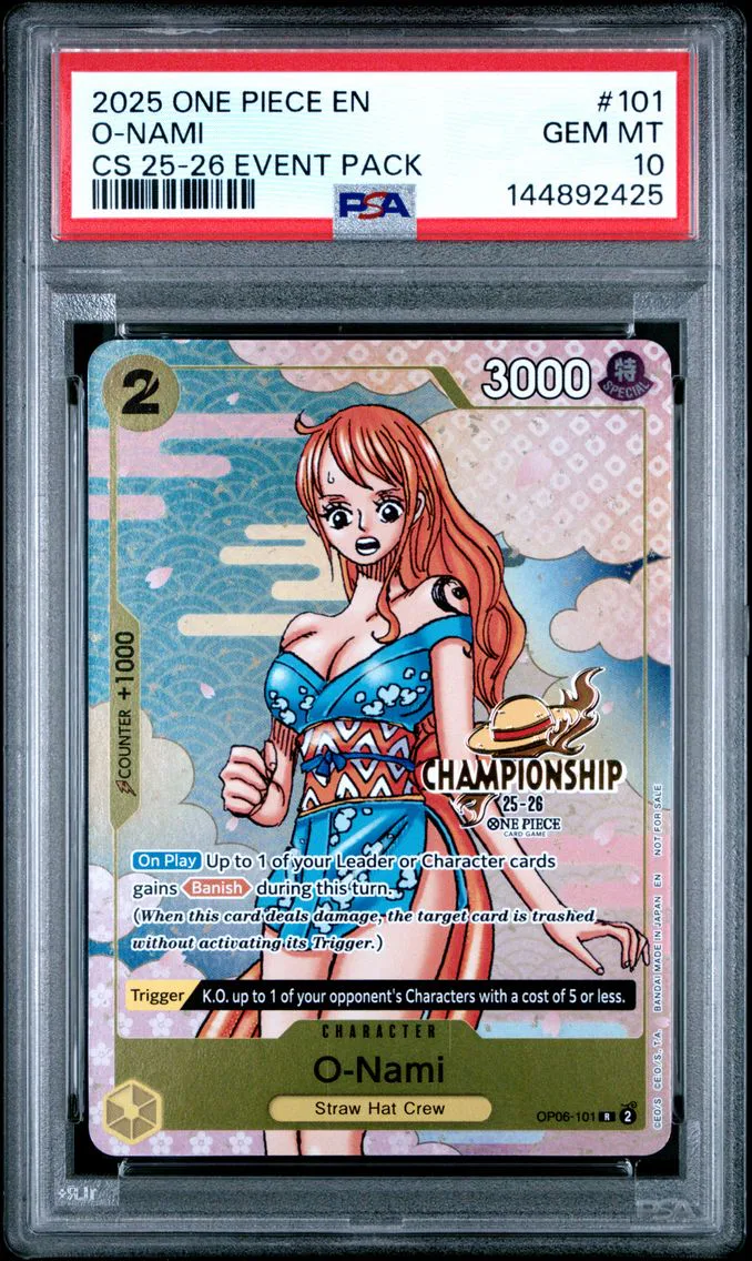 2025 #101 O-Nami PSA 10 One Piec
